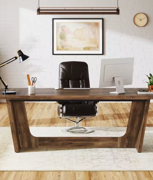 Groot Houten Directiebureau 180x80cm – Industrieel Design