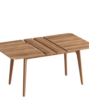 Uitschuifbare Eettafel – Houten Blad & Massief Frame, 140–180cm