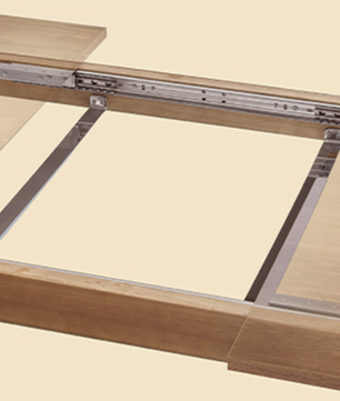 Uitschuifbare Eettafel – Houten Blad & Massief Frame, 140–180cm