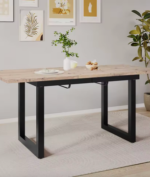 Uitschuifbare Eettafel 140–180 cm – Industrieel Design