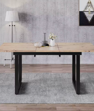 Uitschuifbare Eettafel 140–180 cm – Industrieel Design