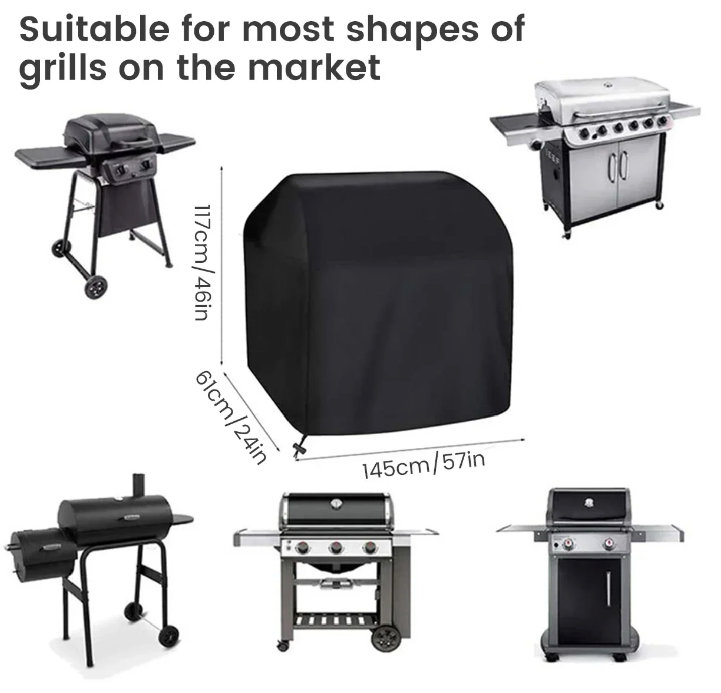 Waterdichte BBQ Grillhoes – Robuust, UV-bescherming & All-weather Bescherming