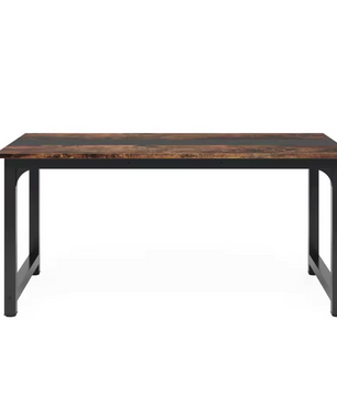 Industriële Eettafel 160 cm – Rechthoekig Hout & Metaal