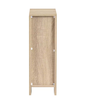 Smal nachtkastje met lade en open vak – 60cm hoog