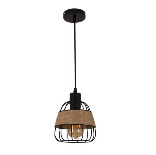 Vintage Lantaarn Hanglamp – Industriële Metalen Plafondlamp