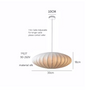 Moderne Zijden Hanglamp – Creatieve Plafondlamp voor Woonkamer & Eetkamer
