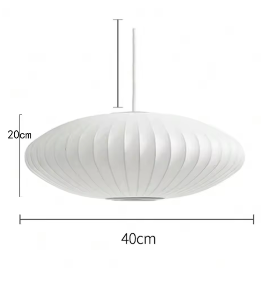 Moderne Zijden Hanglamp – Creatieve Plafondlamp voor Woonkamer & Eetkamer