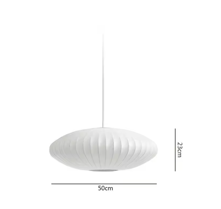 Moderne Zijden Hanglamp – Creatieve Plafondlamp voor Woonkamer & Eetkamer
