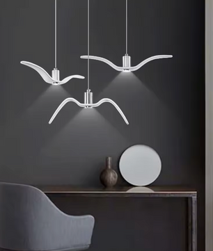 Scandinavische LED Hanglamp – Moderne Keramische Plafondlamp met Warm Licht