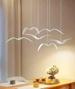 Scandinavische LED Hanglamp – Moderne Keramische Plafondlamp met Warm Licht