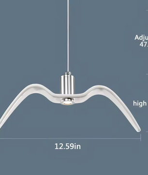 Scandinavische LED Hanglamp – Moderne Keramische Plafondlamp met Warm Licht