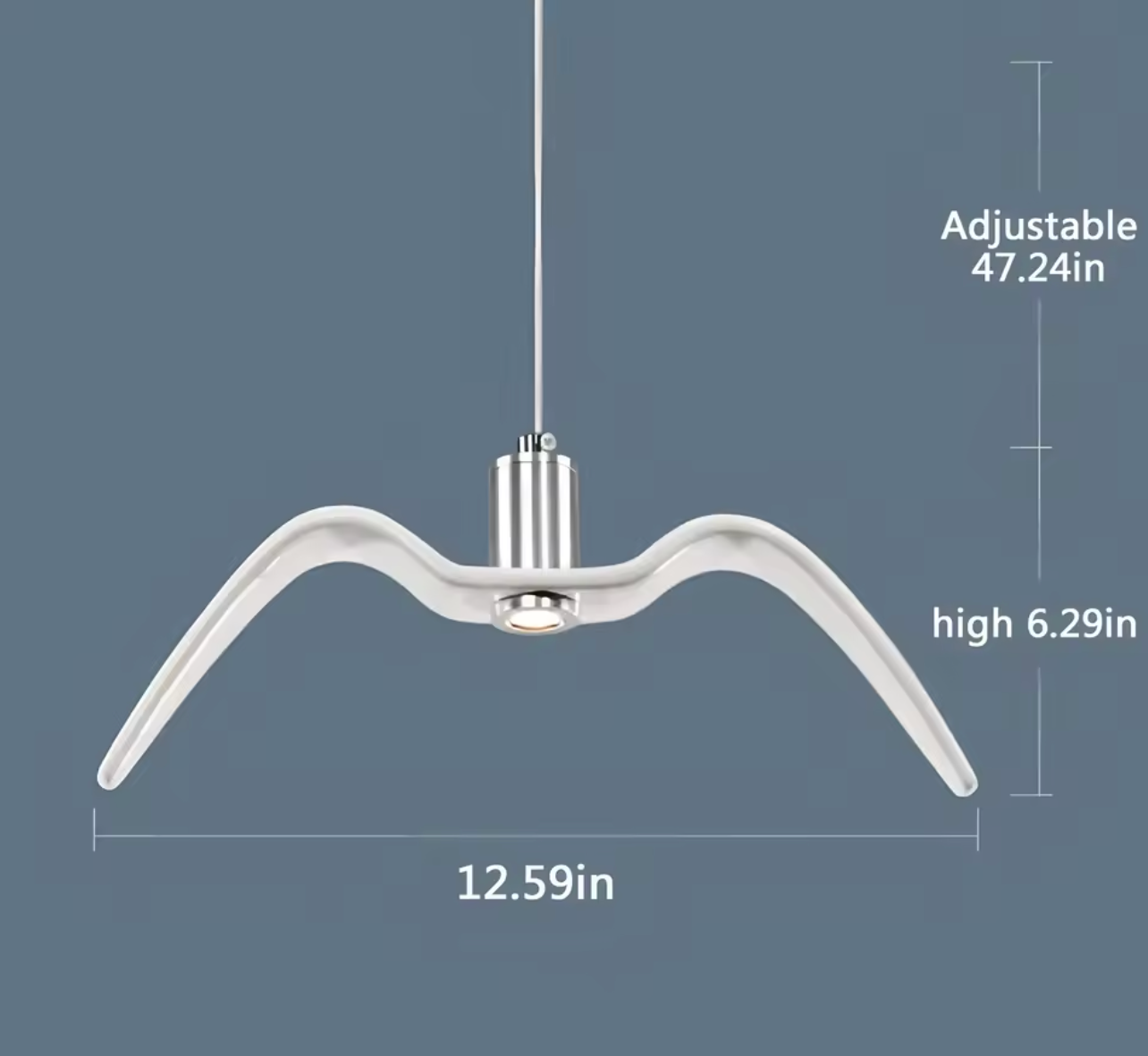 Scandinavische LED Hanglamp – Moderne Keramische Plafondlamp met Warm Licht