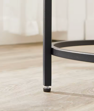Ronde Bijzettafel van Gehard Glas – Modern & Robuust, Ø 50 cm