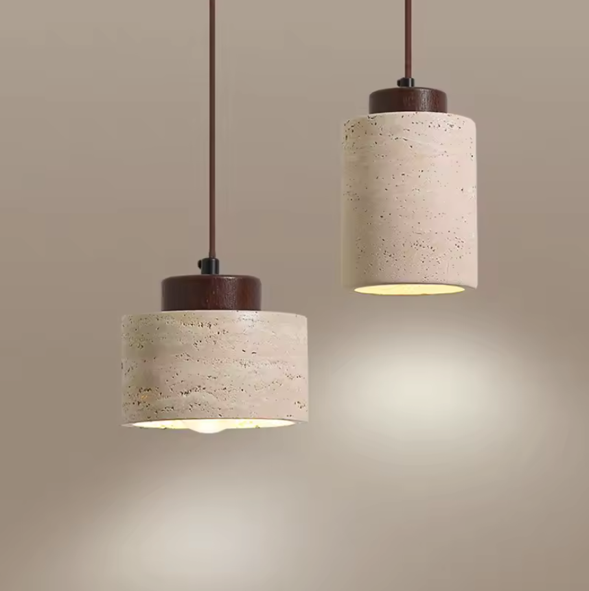 Japanse Wabi-Sabi Hanglamp – Moderne Design Plafondlamp van Steen