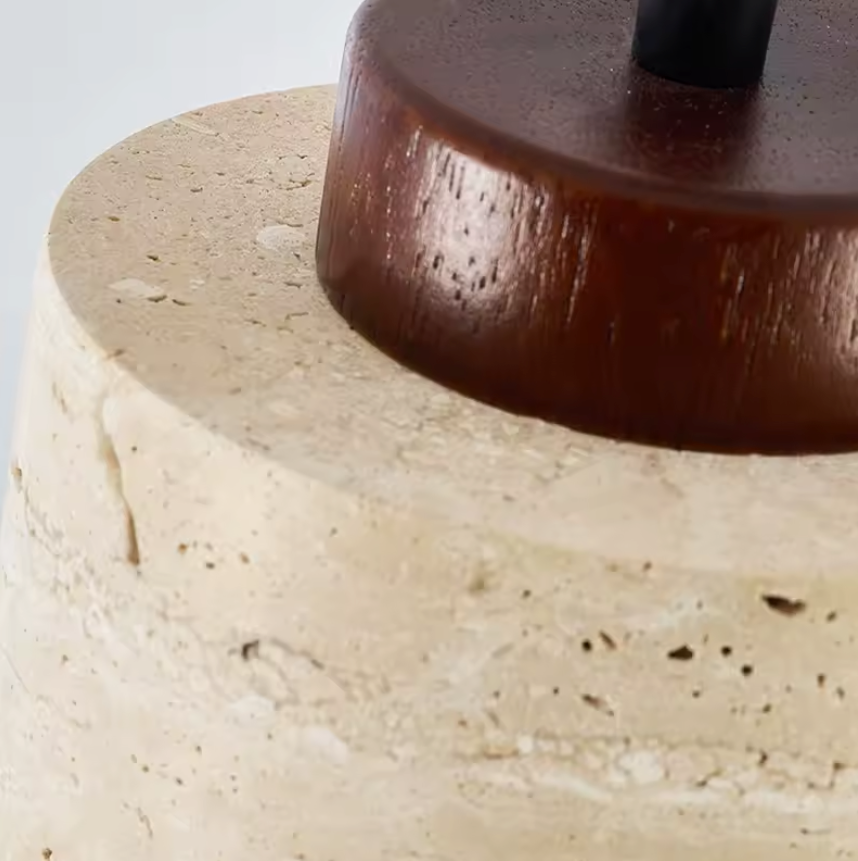 Japanse Wabi-Sabi Hanglamp – Moderne Design Plafondlamp van Steen