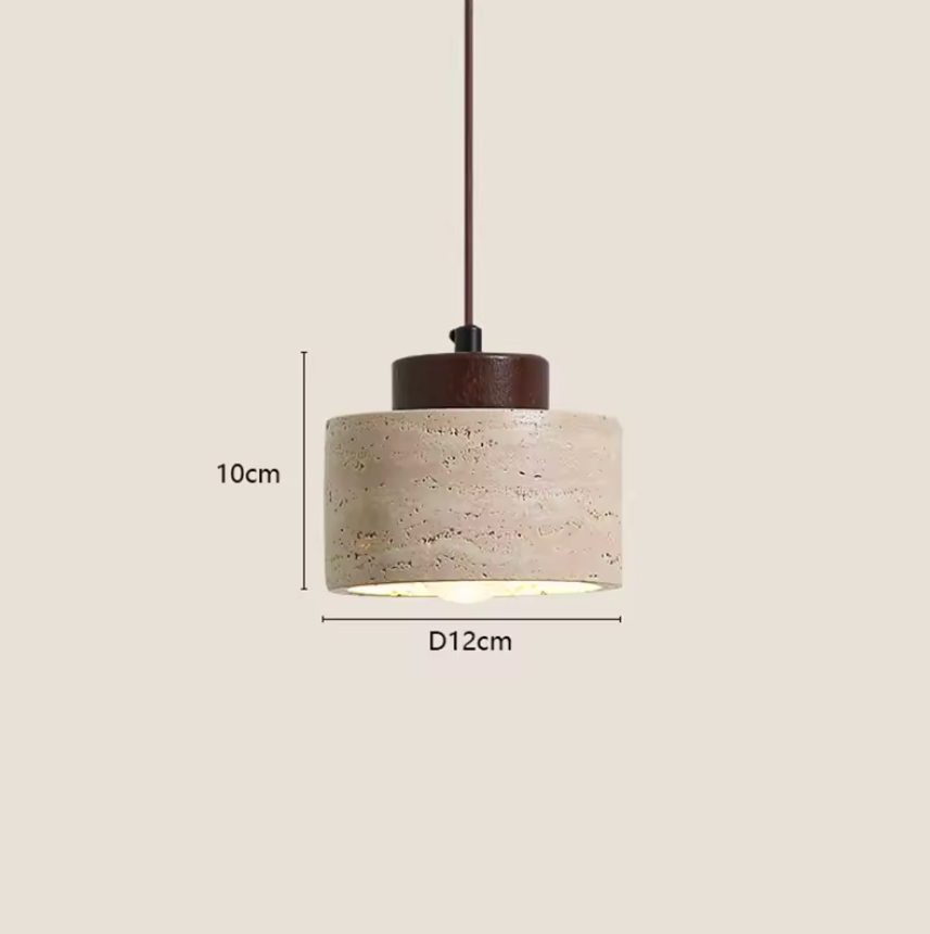 Japanse Wabi-Sabi Hanglamp – Moderne Design Plafondlamp van Steen