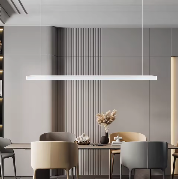LED Hanglamp 120 cm – Moderne Verstelbare Aluminium Plafondlamp (2800 - 6500K)
