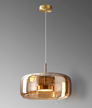 Moderne Glazen Hanglamp – LED Plafondlamp met Verstelbare Hoogte