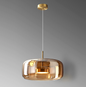 Moderne Glazen Hanglamp – LED Plafondlamp met Verstelbare Hoogte