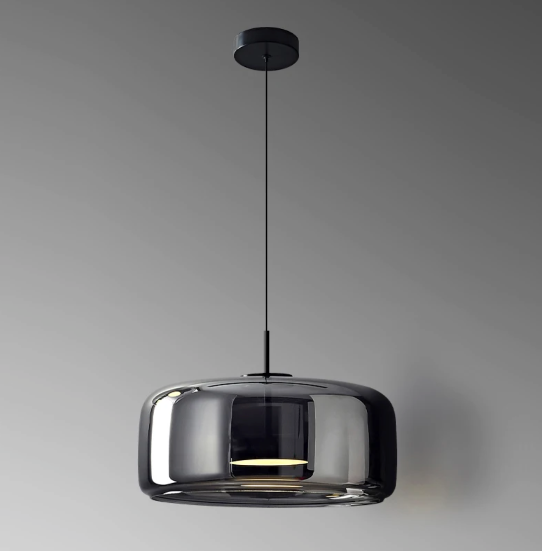 Moderne Glazen Hanglamp – LED Plafondlamp met Verstelbare Hoogte