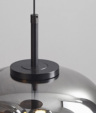 Moderne Glazen Hanglamp – LED Plafondlamp met Verstelbare Hoogte