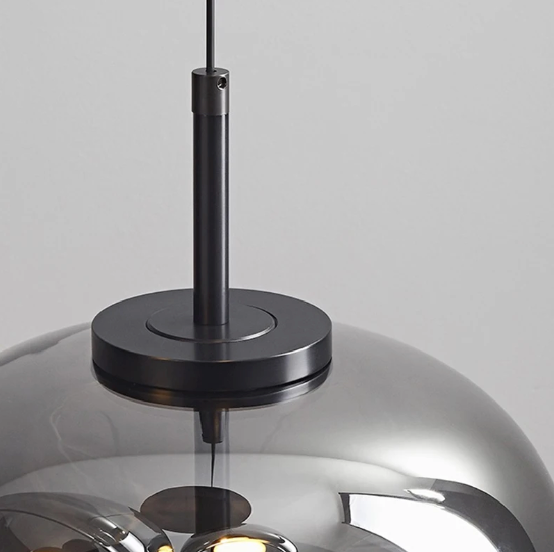 Moderne Glazen Hanglamp – LED Plafondlamp met Verstelbare Hoogte