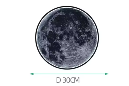 3D LED Maan Wandlamp – Realistische Muurlamp met Afstandsbediening
