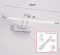 Moderne LED Spiegellamp – Dimbare Wandlamp voor Badkamer & Slaapkamer