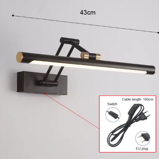 Moderne LED Spiegellamp – Dimbare Wandlamp voor Badkamer & Slaapkamer