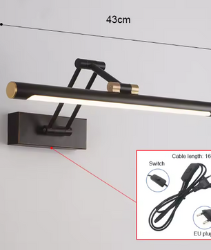 Moderne LED Spiegellamp – Dimbare Wandlamp voor Badkamer & Slaapkamer