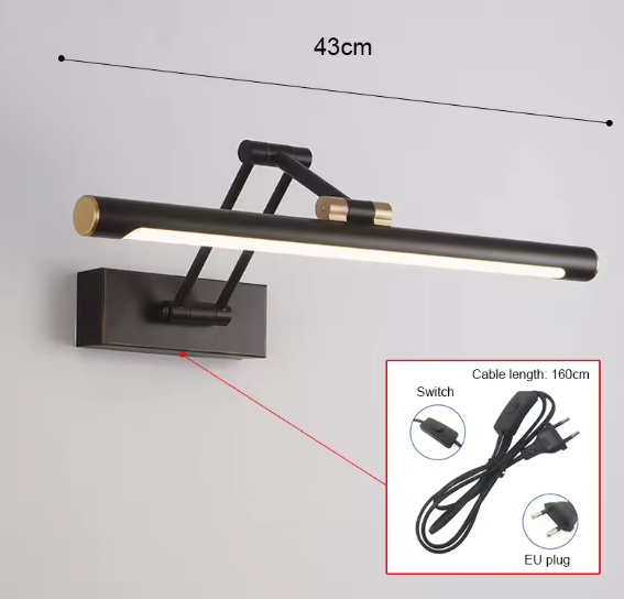 Moderne LED Spiegellamp – Dimbare Wandlamp voor Badkamer & Slaapkamer