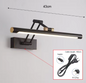 Moderne LED Spiegellamp – Dimbare Wandlamp voor Badkamer & Slaapkamer