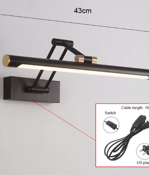 Moderne LED Spiegellamp – Dimbare Wandlamp voor Badkamer & Slaapkamer