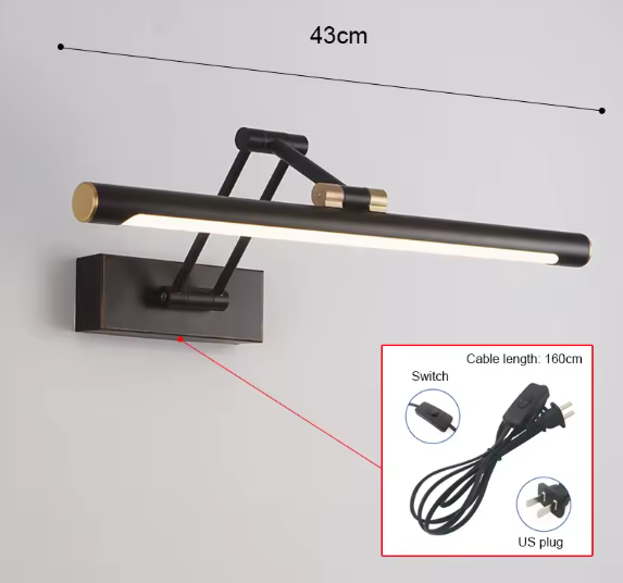 Moderne LED Spiegellamp – Dimbare Wandlamp voor Badkamer & Slaapkamer
