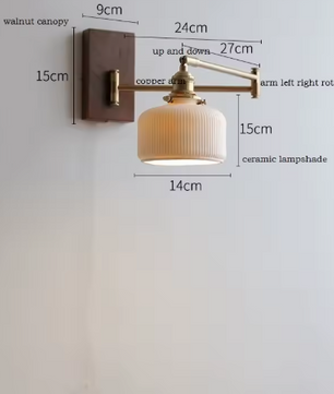 Moderne Nordic Wandlamp – LED Wandkandelaar met Trekkoordschakelaar