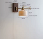 Moderne Nordic Wandlamp – LED Wandkandelaar met Trekkoordschakelaar