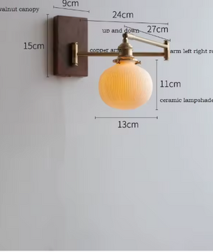 Moderne Nordic Wandlamp – LED Wandkandelaar met Trekkoordschakelaar
