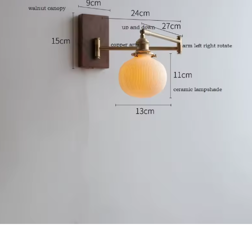 Moderne Nordic Wandlamp – LED Wandkandelaar met Trekkoordschakelaar