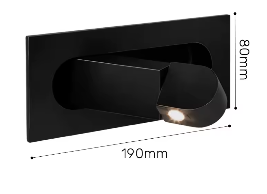 Nordic LED Wandlamp – Inbouw, Verstelbaar & Modern 3W Leeslamp