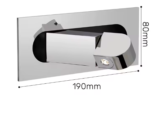 Nordic LED Wandlamp – Inbouw, Verstelbaar & Modern 3W Leeslamp