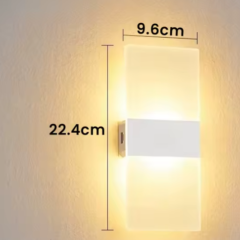 Draadloze LED Wandlamp – USB Oplaadbaar & Touch Sensor, Modern Nachtlampje