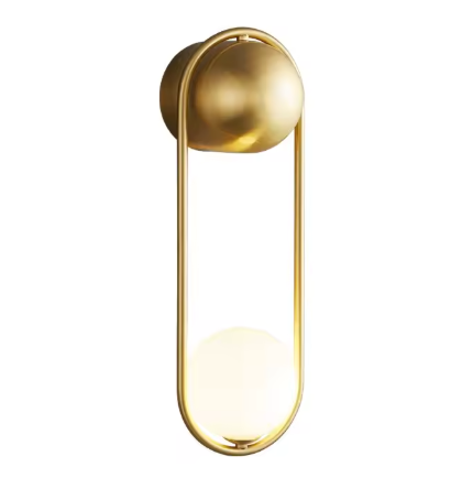 Minimalistische LED Wandlamp – Nordic Luxe Design, Metaal & Mat Glas