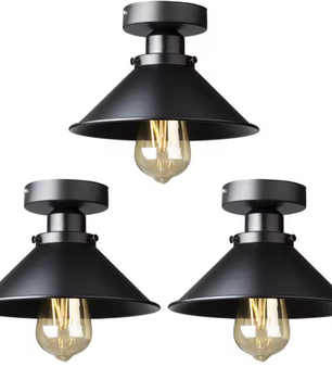 Vintage Industriële Plafondlamp – Metalen Retro Inbouwarmatuur