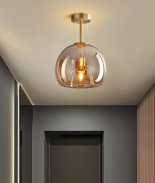 Moderne Scandinavische Plafondlamp – Minimalistisch Glas & LED