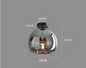 Moderne Scandinavische Plafondlamp – Minimalistisch Glas & LED