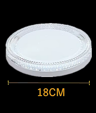 Moderne LED Plafondlamp – Rond of Vierkant Kristal Design