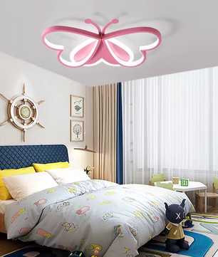 Vlinder LED Plafondlamp – Creatieve Kinderkamer & Slaapkamerverlichting, 90W