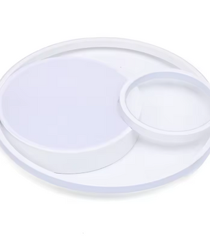 Moderne LED Plafondlamp – Rond Acryl & IJzer, 55W Dimbaar