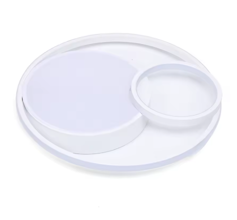 Moderne LED Plafondlamp – Rond Acryl & IJzer, 55W Dimbaar