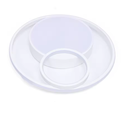 Moderne LED Plafondlamp – Rond Acryl & IJzer, 55W Dimbaar